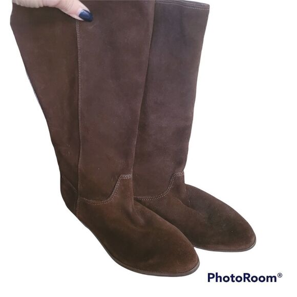 Vintage Pappagallo brown suede and leather boots - Picture 1 of 8